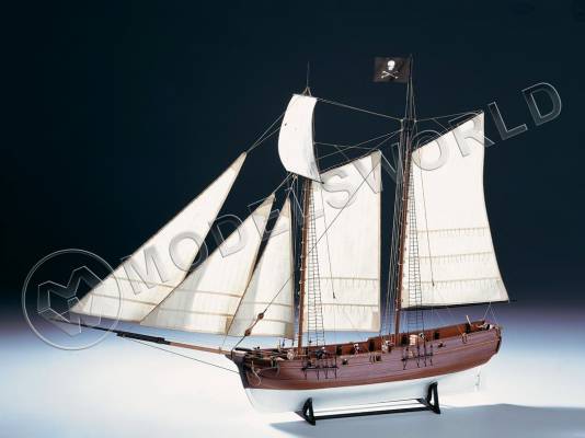 Набор для постройки модели корабля ADVENTURE пиратская шхуна 1760 г. Масштаб 1:60