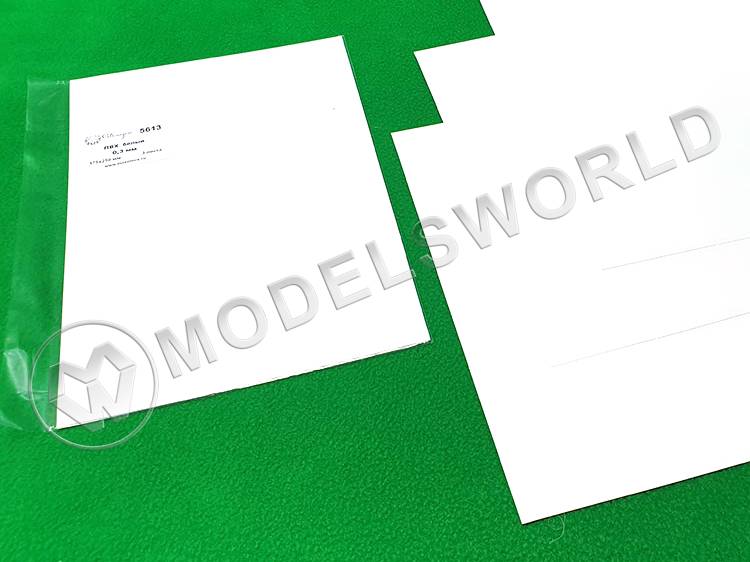 ПВХ белый лист 0.3 мм, 175х250 мм, 3 шт - фото 1