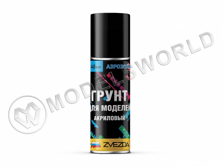 Грунт акриловый серый Zvezda, 140 мл - фото 1