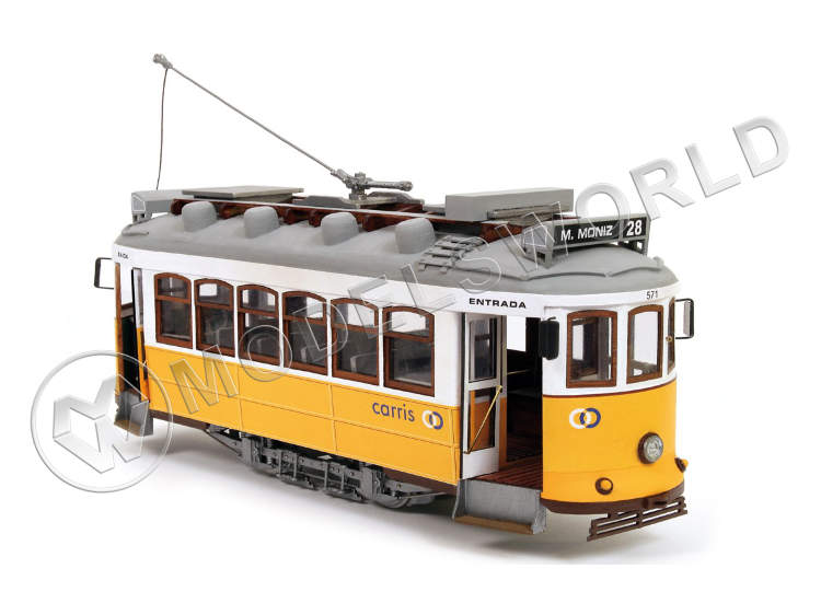 Набор для постройки модели трамвая LISBOA. Масштаб 1:24 Набор для постройки модели трамвая LISBOA. Масштаб 1:24 - фото 1