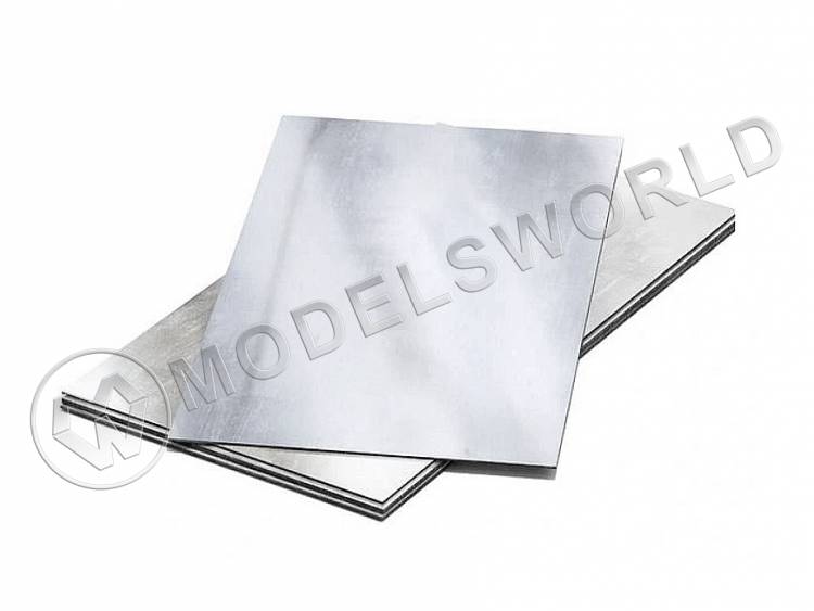 Алюминий 1.6 мм, лист 10х25 см, 1 шт - фото 1