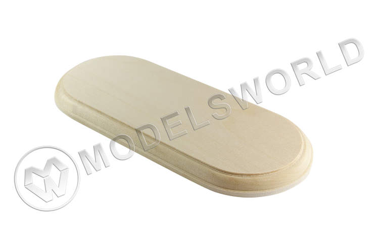 Основание овальное 210х90 мм, липа - фото 1