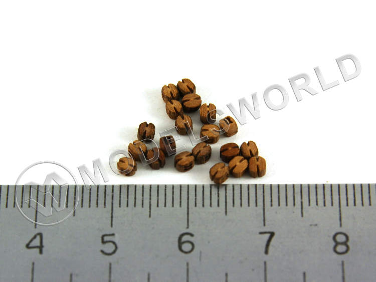 Блок двушкивный 2.5 мм, груша, 10 шт Блок двушкивный 2.5 мм, груша, 10 шт - фото 1