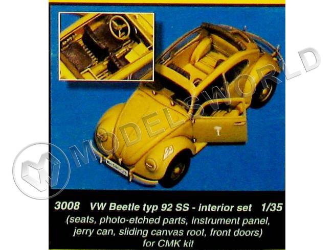 Конверсионный набор для VW Beetle typ 92 SS - Интерьер, CMK. Масштаб 1:35 - фото 1