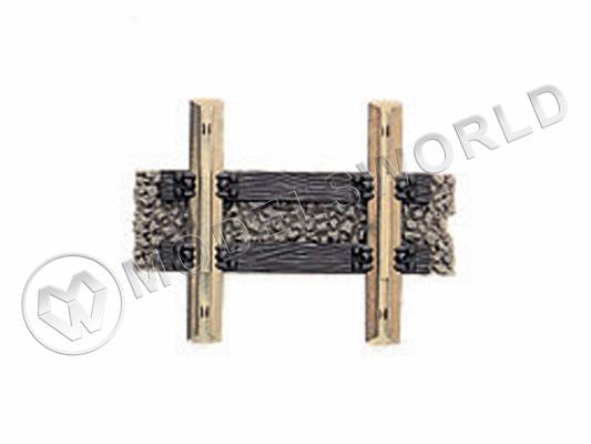 Рельс прямой 10 мм. Масштаб H0