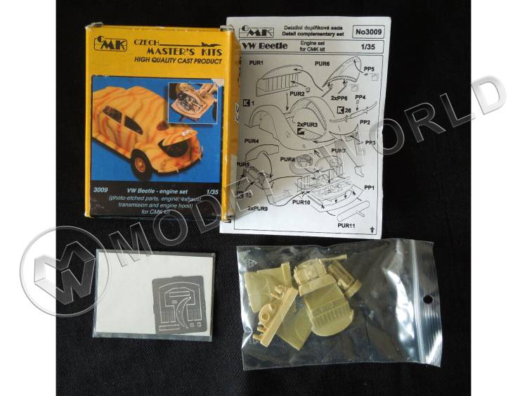 Конверсионный набор для VW Beetle - Двигатель, CMK. Масштаб 1:35 - фото 1