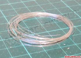 Мононить для изготовления авиационных антенн и расчалок. Длинна 3 метра, белая.