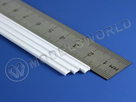 Двутавр пластиковый 4х2 мм, 3 шт