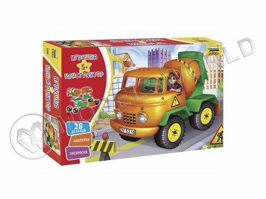 Склеиваемая пластиковая модель Бетономешалка