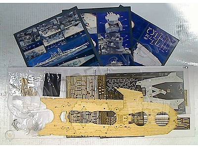 Набор супердетализации для модели Yamato - палуба, стволы, фототравление, литье, Tamiya. Масштаб 1:350