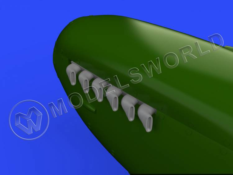 Дополнение для Spitfire Mk. IX выхлопные патрубки - fishtail, Revell. Масштаб 1:32 - фото 1