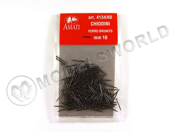 Гвоздь черненый, сталь, 10 мм, 200 шт - фото 1