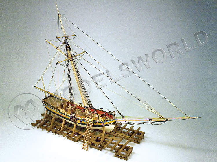Набор для постройки модели корабля VIRGINIA ARMED SLOOP. Масштаб 1:48 Набор для постройки модели корабля VIRGINIA ARMED SLOOP. Масштаб 1:48 - фото 1