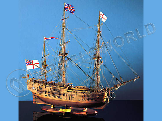 Набор для постройки модели корабля HMS ENDEAVOUR английский бриг, 1768 г. Масштаб 1:60 Набор для постройки модели корабля HMS ENDEAVOUR английский бриг, 1768 г. Масштаб 1:60 - фото 1