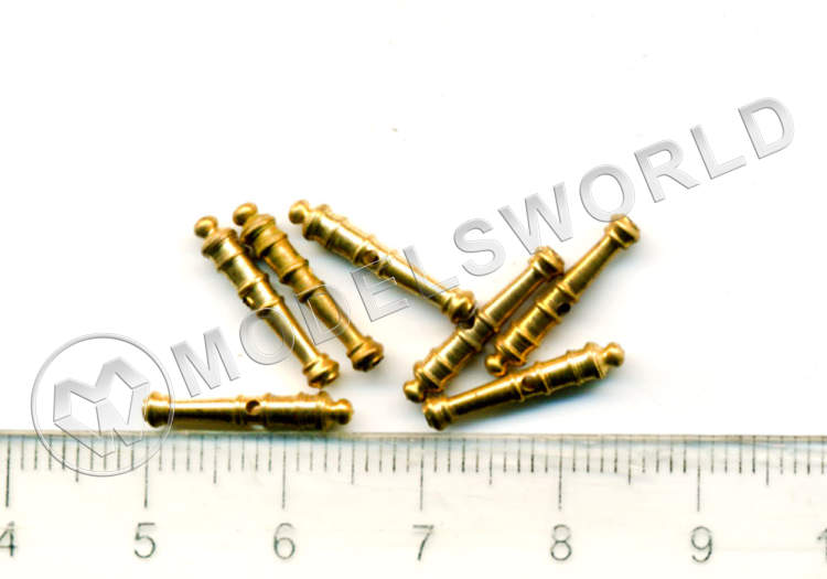 Пушка, черненая латунь, 15 мм, 2 шт Пушка, черненая латунь, 15 мм, 2 шт - фото 1