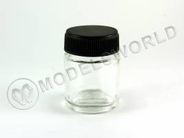 Баночка с крышкой стеклянная, 22 мл