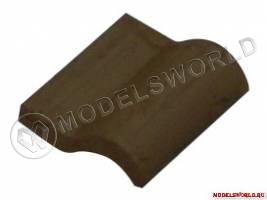 Черепица черная, масштаб 1:20, 150 шт.