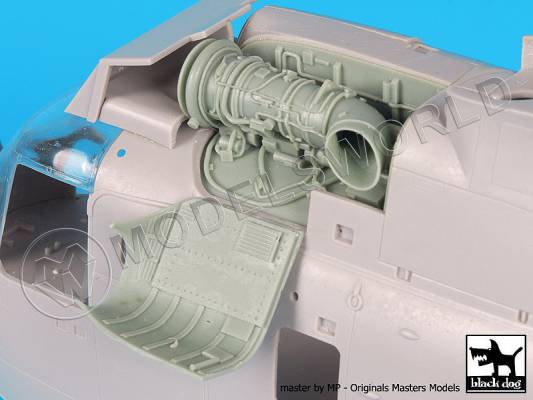 Дополнение Sea King engine, Hasegawa. Масштаб 1:48