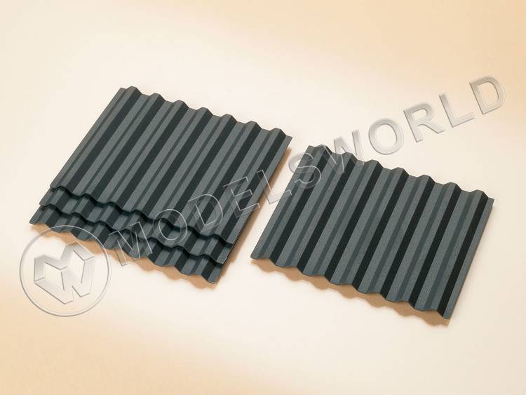 Гофрированное железо для крыш. Масштаб H0/TT - фото 1