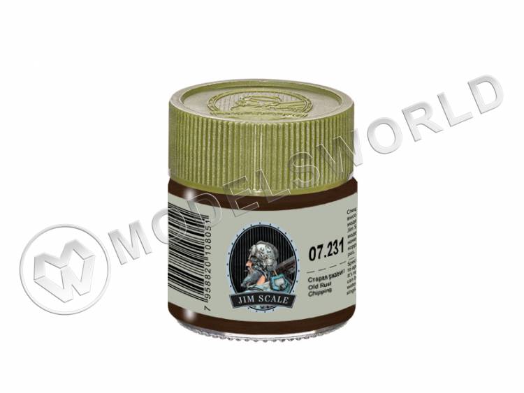 Спиртовая краска Jim Scale Старая ржавчина Old Rust (Chipping), 10 мл - фото 1