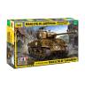 Склеиваемая пластиковая модель Американский средний танк М4А3 (76) W «Шерман». Масштаб 1:35