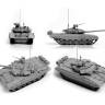 Склеиваемая пластиковая модель Российский основной боевой танк Т-90 - Подарочный набор. Масштаб 1:72