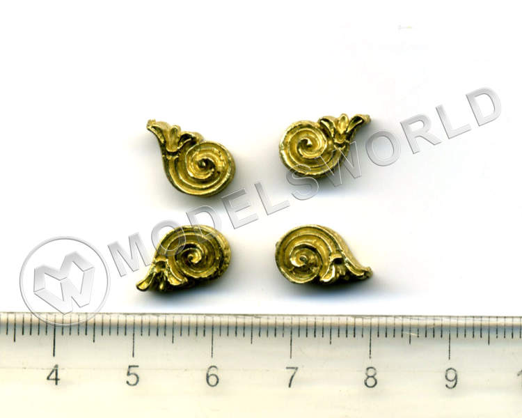 Декоративный элемент, 12 мм, металл 1 шт. Декоративный элемент, 12 мм, металл 1 шт. - фото 1