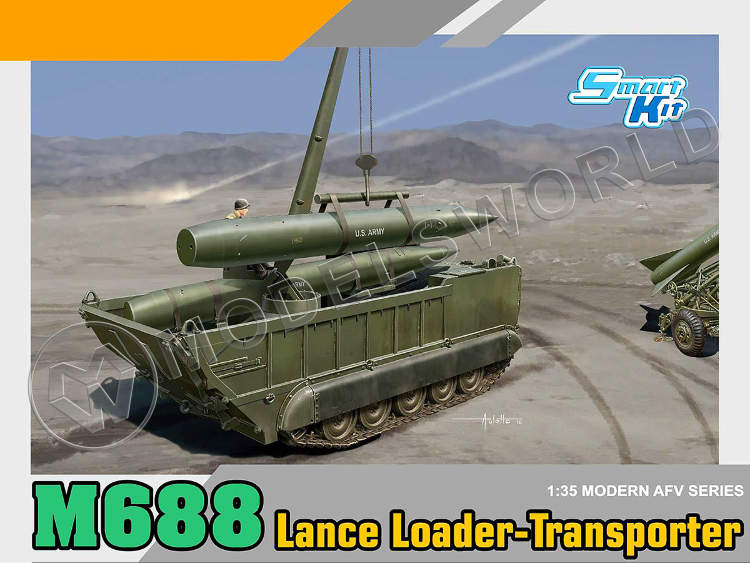 Склеиваемая пластиковая модель Транспортно-заряжающая машина M688 Lance. Масштаб 1:35 - фото 1