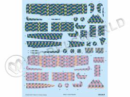 Декаль Fokker D. VII 5-цветные ромбы, EDUARD. Масштаб 1:72