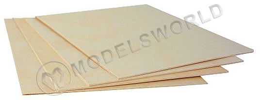 Фанера авиационная  3-х слойная 1.5x150x300 мм