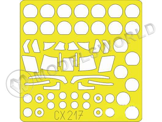 Набор окрасочных масок на вертолет CH-47A, Trumpeter. Масштаб 1:72 - фото 1