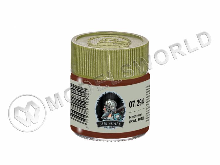 Спиртовая краска Jim Scale Rotbraun (RAL 8012), 10 мл - фото 1