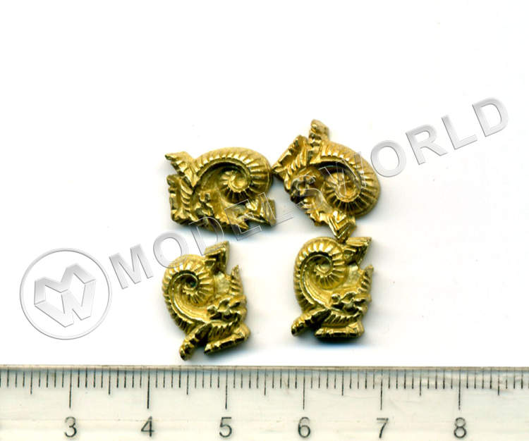 Декоративный элемент, 13 мм, металл 1 шт. - фото 1