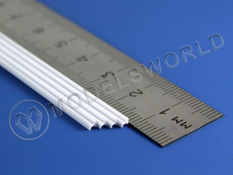 Двутавр пластиковый 2х1.8 мм, 4 шт - фото 1