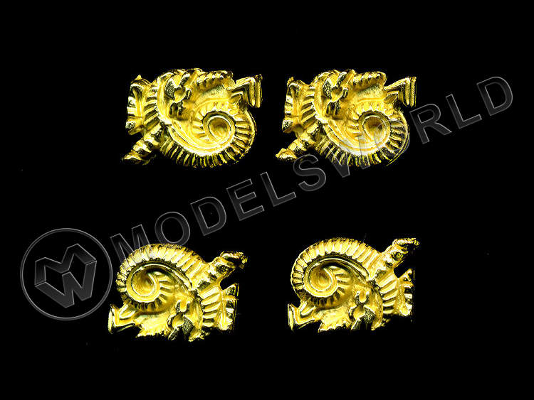 Декоративный элемент, вензель, 13 мм, металл 1 шт. Декоративный элемент, вензель, 13 мм, металл 1 шт. - фото 1