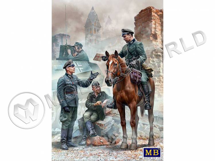 Фигуры "Срочный пакет". Немецкие военные, II МВ. Масштаб 1:35 - фото 1