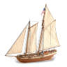 Набор для постройки модели корабля VIRGINIA американская военная шхуна. Масштаб 1:41