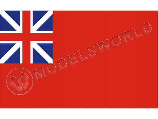 Британия на красном английском флаг. Размер 34х22 мм