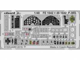 Фототравление кабина для модели P-38G, Tamiya. Масштаб 1:48