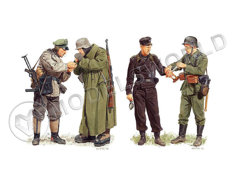 Фигуры немецких солдат "Stalingrad Inferno", Сталинград. Масштаб 1:35 - фото 1