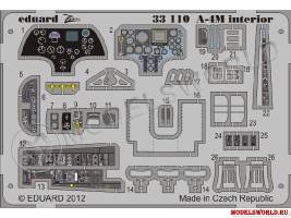 Фототравление 1:32 для модели A-4M interior S.A, TRUMPETER