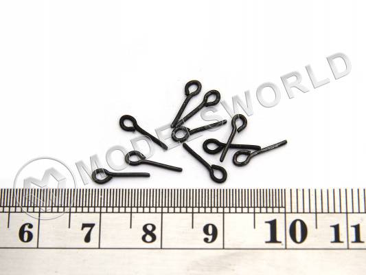 Рым, черненная латунь, 3х12 мм, 10 шт