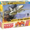 Склеиваемая пластиковая модель Бомбардировщик Су-24М (Подарочный набор). Масштаб 1:72