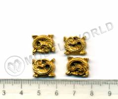 Декоративный элемент, 10 мм, металл 1 шт.