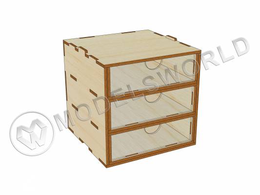 Mini модуль-органайзер на 3 ящика