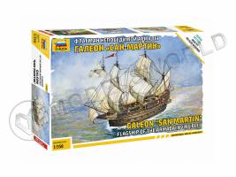 Склеиваемая пластиковая модель корабля Флагман Неподимой Армады галеон "Сан-Мартин". Масштаб 1:350