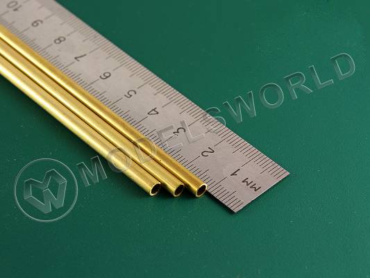 Латунная трубка 4х0.45 мм, 3 шт