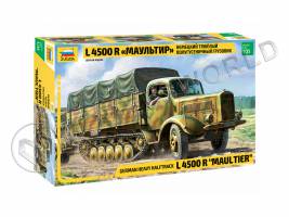 Склеиваемая пластиковая модель Немецкий тяжелый полугусеничный грузовик L 4500 R маультир. Масштаб 1:35