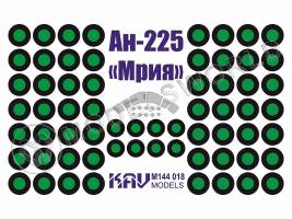 Окрасочная маска на Ан-225 "Мрия", Revell / Звезда. Масштаб 1:144