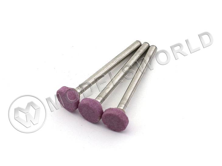 Насадка шлифовальная, оксид алюминия, диск, 10х3 мм, 3 шт - фото 1